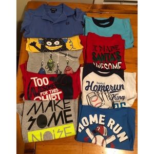 •SOLD•  Boy 4T short sleeve shirt lot